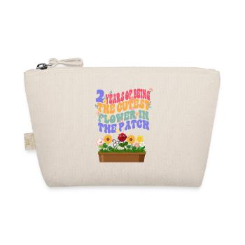 2 years the sweetest flowers in the bed gardener - Organic Pouch - nature - Front