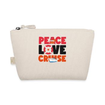 Cruise Ship Vacation Girl Peace - Bio-Täschchen - Natur - Vorne