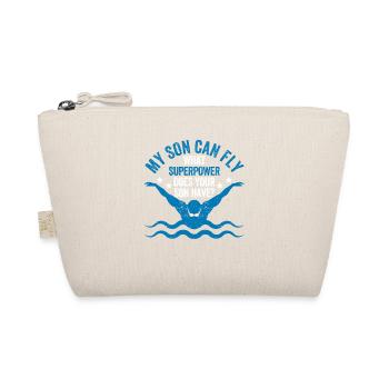 Superpower Funny Mom Dad Swimming Team Parent My - Bio-Täschchen - Natur - Vorne