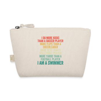 Lustig Schwimmen Pool Schwimmen Praxis Schwimmer - Bio-Täschchen - Natur - Vorne