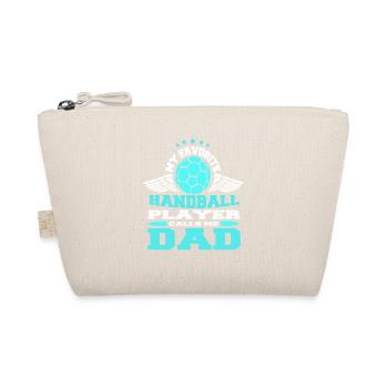 My Favorite Handball Player Calls Me DAD Retro - Organic Pouch - nature - Front