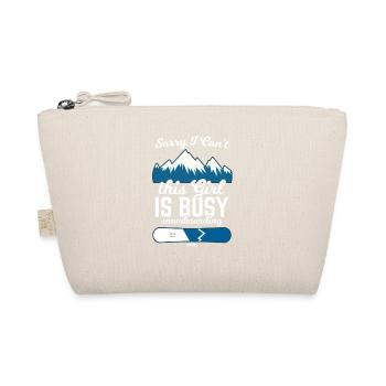 Sorry i Can ́t Snowboard Girl - Organic Pouch - nature - Front