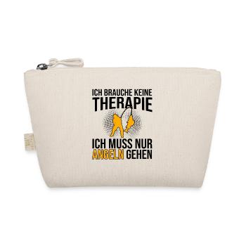 Angeln Therapie Spruch - Bio-Täschchen - Natur - Vorne