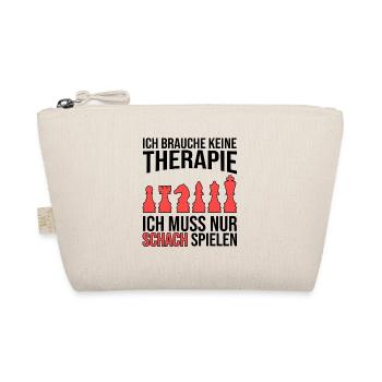 Schach Therapie Spruch - Bio-Täschchen - Natur - Vorne