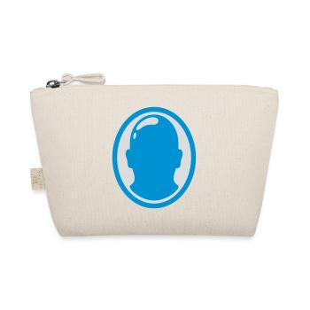 Bald Man Logo Design - Organic Pouch - nature - Front