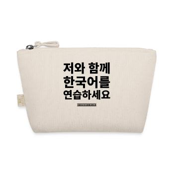 Koreanisch - Bio-Täschchen - Natur - Vorne