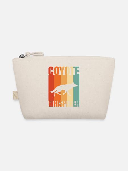 Coyote Hunting Coyote Jagen Geschenk - Bio-Täschchen - Natur