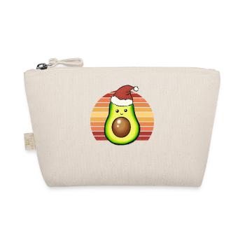 Avocado Christmas Hat Christmas Gift - Organic Pouch - nature - Front