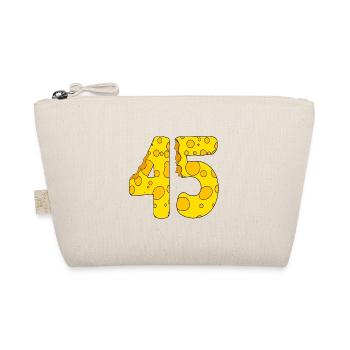 45 Jahre alt - 45. Geburtstag Geschenk - 1945 - Bio-Täschchen - Natur - Vorne