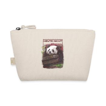 Schlafender Nicht Heute Panda Pyjama - Bio-Täschchen - Natur - Vorne