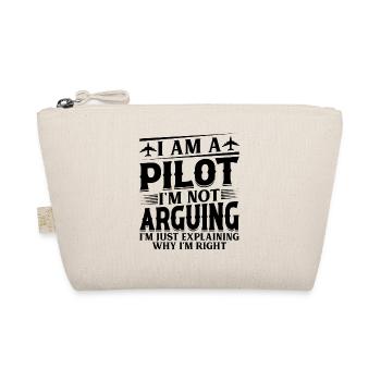 I'm a Pilot I'm not Arguing - Funny Airplane Pilot - Bio-Täschchen - Natur - Vorne