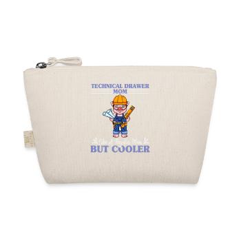 Technical Drawer Mom Like A Regualr Mom But Cooler - Bio-Täschchen - Natur - Vorne