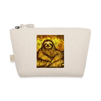 Sloth Portrait Funny Gustav Klimt Style - Organic Pouch - nature - Front