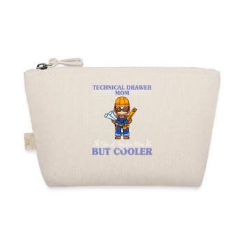 Technical Drawer Mom Like A Regualr Mom But Cooler - Bio-Täschchen - Natur - Vorne