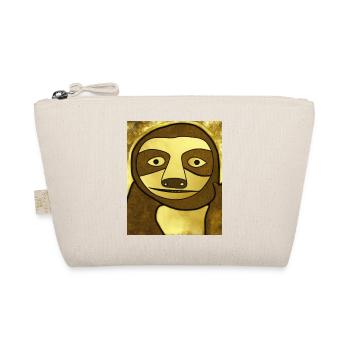 Sloth Portrait Funny Cubism Gustav Klimt - Organic Pouch - nature - Front