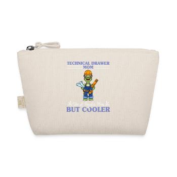 Technical Drawer Mom Like A Regualr Mom But Cooler - Bio-Täschchen - Natur - Vorne