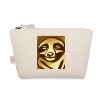Sloth Portrait Funny Cubism Gustav Klimt - Organic Pouch - nature - Front