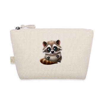 Raccoon Cute Animal - Organic Pouch - nature - Front