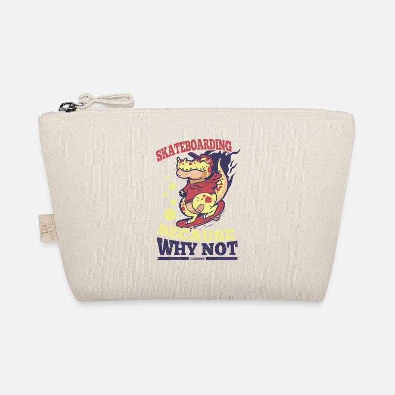 Skateboard Crocodile Dinosaur Skater Trousse biologique