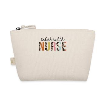Telehealth Nurse Leopard Print Registered RN - Organic Pouch - nature - Front