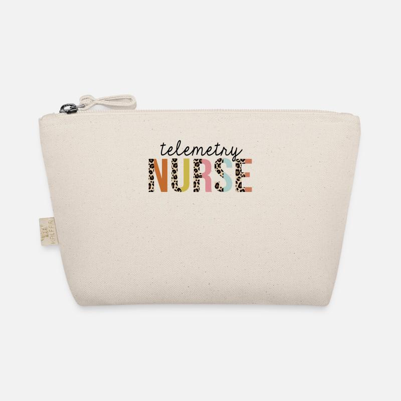 Telemetry Nurse Leopard Print Registered RN Organic Pouch