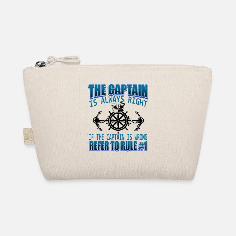 Sailing Ships Boat Captain Organic Pouch