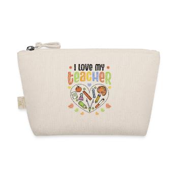 I love my teacher - Organic Pouch - nature - Front