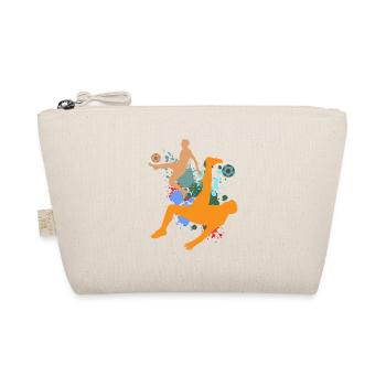 Football Footballer Striker Boys Men World Cup - Organic Pouch - nature - Front