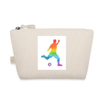 Futsal Retro Graphic Indoor Soccer Player Football - Bio-Täschchen - Natur - Vorne