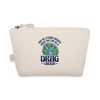 Peacock Positivity Drag Peacock Fan Inspirational - Organic Pouch - nature - Front