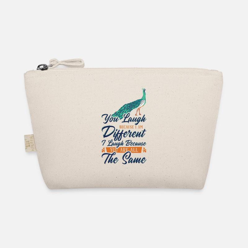 Peacock Positivity Verschiedene Inspirational Bio-Täschchen