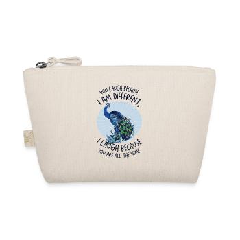 Peacock Positivity Verschiedene Inspirational - Bio-Täschchen - Natur - Vorne