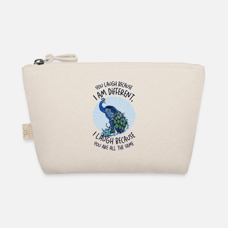 Peacock Positivity Verschiedene Inspirational Bio-Täschchen