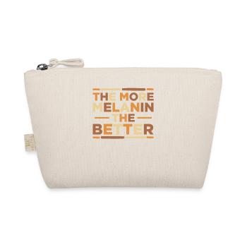 The more melanin, the better Proud Melanated - Organic Pouch - nature - Front