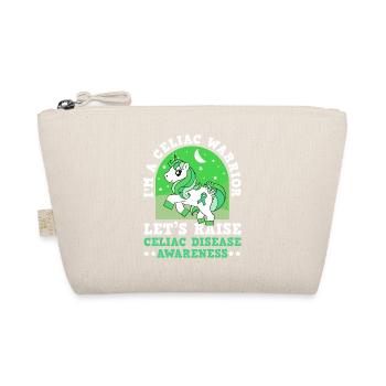 Im A Celiac Warrior Unicorn Celiac Disease - Bio-Täschchen - Natur - Vorne