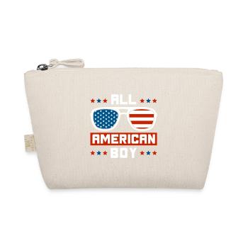 All American Boy 4th of July Sunglasses USA Flag - Bio-Täschchen - Natur - Vorne