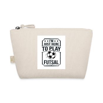 I'm Just Here To Play Futsal Indoor Soccer Footbal - Bio-Täschchen - Natur - Vorne