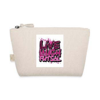 Live Laugh Futsal Indoor Soccer Player Football Pl - Bio-Täschchen - Natur - Vorne