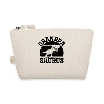 Grandpa Saurus Grandpa Dino - Grandpasaurus - Organic Pouch - nature - Front