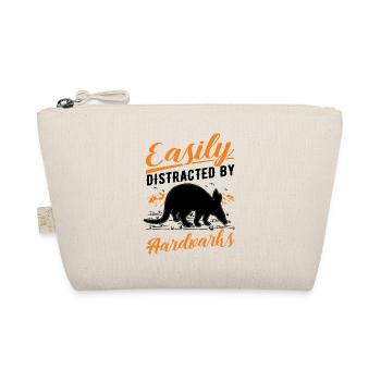 Easily distracted by Aardvarks Aardvark - Organic Pouch - nature - Front