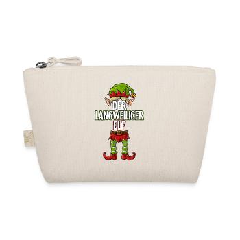 Langweiliger Elf Partnerlook Weihnachten - Bio-Täschchen - Natur - Vorne