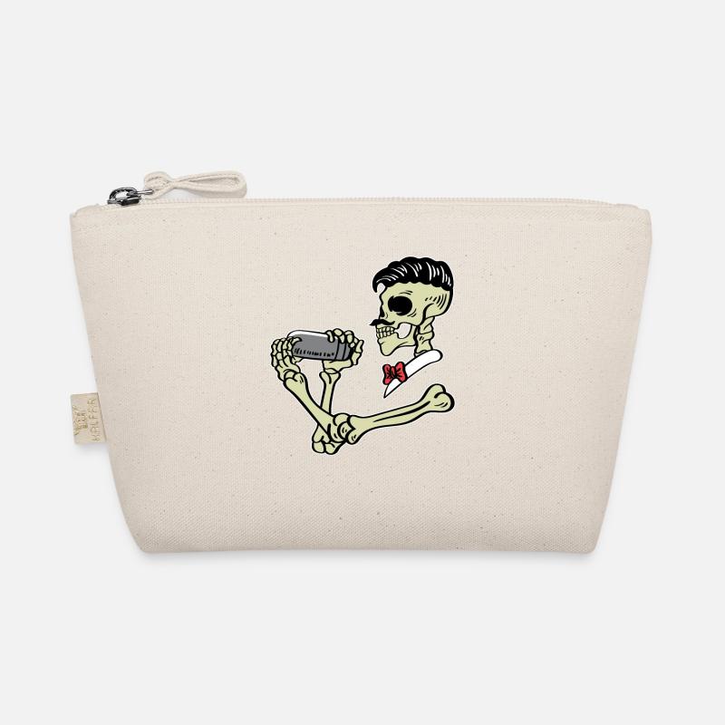 Skeleton Bartender Alcoholic Poison Organic Pouch