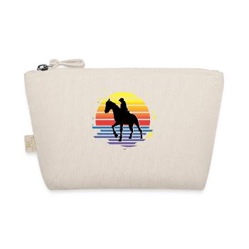 Horse racing competition Jockey Gift - Organic Pouch - nature - Front