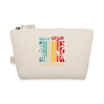 Work Kite Balance. Lifestyle Vintage Design, Work - Bio-Täschchen - Natur - Vorne