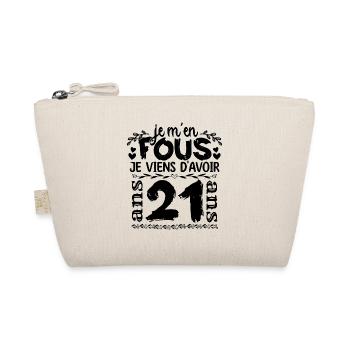 J’ai 21 ans | Je m'en fous j'ai 21 ans - Trousse biologique - nature - Devant