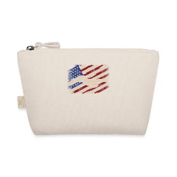 USA Flagge Swim Team Sport Amerikanischer Schwimme - Bio-Täschchen - Natur - Vorne