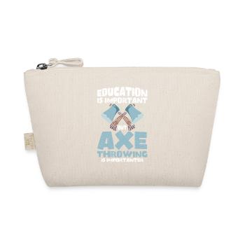 Axt Werfer Axt Werfen Axt Geschenk - Bio-Täschchen - Natur - Vorne