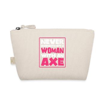 Axt Werfer Axt Werfen Mutter Mama Axt Geschenk - Bio-Täschchen - Natur - Vorne