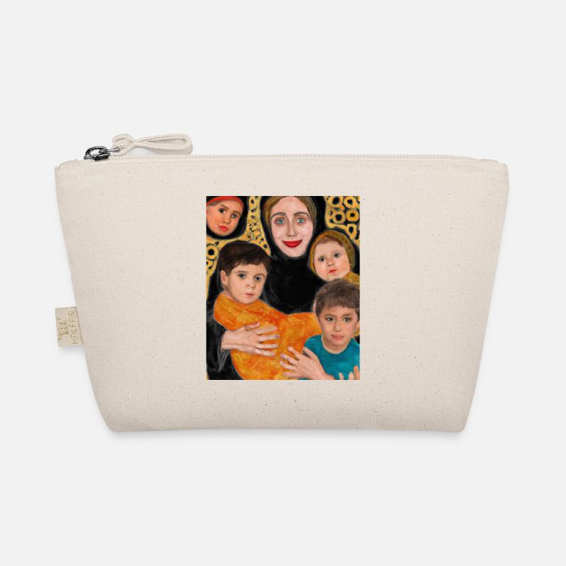 Gustav Klimt Style Portrait Einer Mama Mit Vier Bio-Täschchen