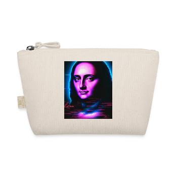 Vaporwave Aesthetic Portrait Einer Frau - Bio-Täschchen - Natur - Vorne